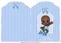 Ethnic Boy Scalloped Top Quick Card
