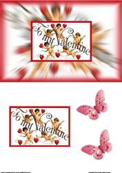 To My Valentine Cupid Valentine Card Front