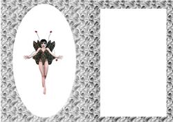 Black Lace Fairy Insert