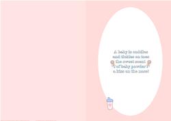Baby Girl in a Cot Insert 1