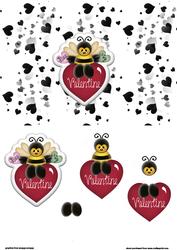 Bee My Valentine Card Front