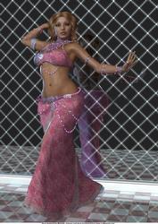Belly Dancer A4 Card
