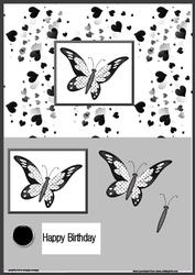 Mono Butterfly Card Front