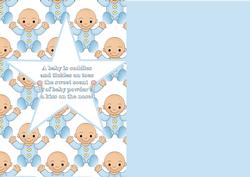 Baby Boy in a Cot Insert