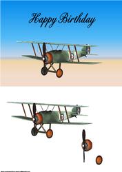Airplane Card Front