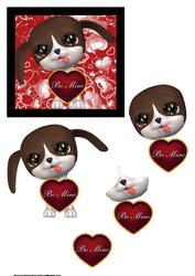 Be Mine Love Pup Step by Step