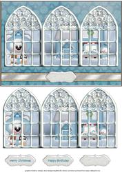 Winter Scene Window Card