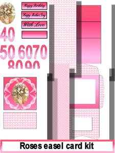 Roses Easel Card Kit