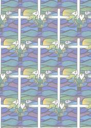 Easter Stained Glass Window Vellum