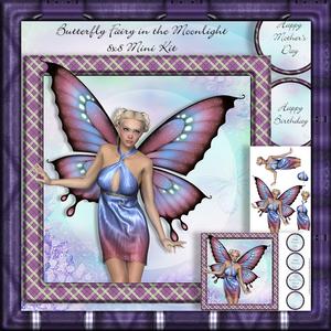 Butterfly Fairy in the Moonlight 8x8 Mini Kit