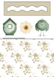 Green Bird House Penny Slider