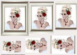 Girl with Rose in Her Hair 1 Pyramid