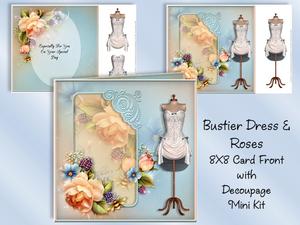 Bustier Dress and Roses 8x8 Mini Kit