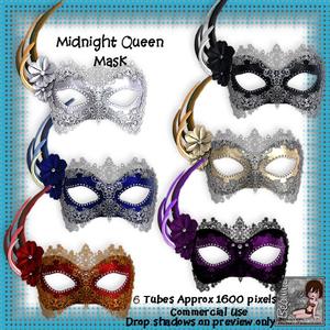 6 Midnight Queen Mask Posers