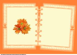 Orange Flower Insert