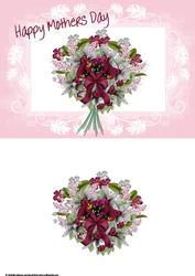 Mothers Day Bouquet Card Front