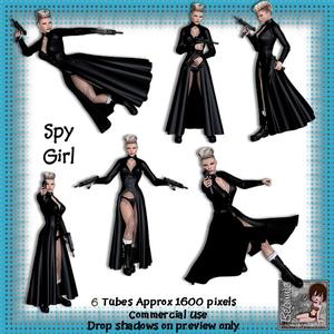 6 Spy Girl Poser Tubes
