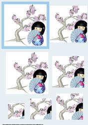 Oriental Doll (blue) Pyramid