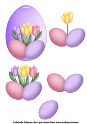 Tulip Easter Egg Step by Step