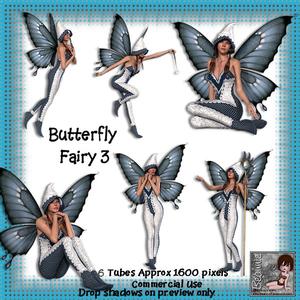 6 Butterfly Fairy Poser Tubes 3