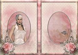 1920's Lady in Beige Insert
