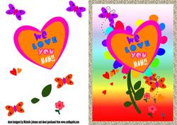 We Love You Mum Card Front