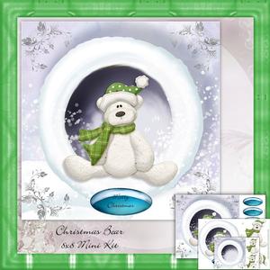 Christmas Bear 8x8 Mini Kit
