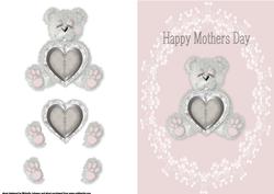 Cute Bear Mothers Day Card Front
