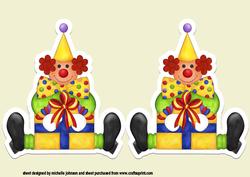 Clown Shaped Card