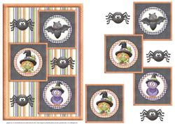 Halloween Three Square Quick Card