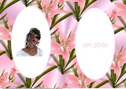 Birthday Girl with Rose in Her Hair Insert