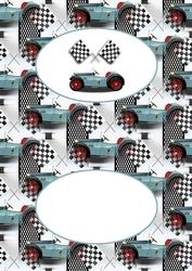 Old Vintage Sports Car Insert