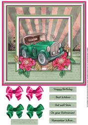 Vintage Rolls Royce Card Front