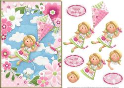 Kite Flying Card Front