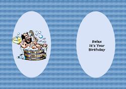 Relax It's Your Birthday Insert