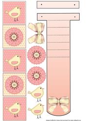 Bird and Flower Waterfall with Embellishments