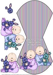 New Baby Twins Wobble Card 2