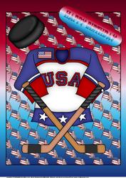 A4 Hockey Male Birthday Card