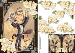 The Music Conductor Card Front with Gift Tag