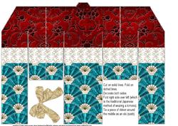 Oriental Kimono Shaped Card