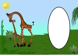 When I Grow Up I Want to Be Like You Giraffe Insert