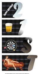 A Perfect 21st Birthday Male Book Sheet