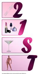 A Perfect 21st Birthday Female Book Sheet