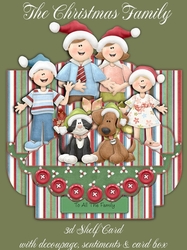The Christmas Family 3D Shelf Card with Card Box