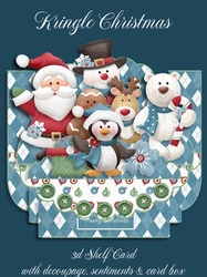 Kringle Christmas 3D Shelf Card Kit with Card Box