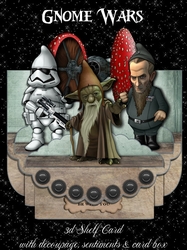 Gnome Wars (star Wars) 3D Shelf Card Kit