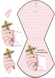 Girls Christening Wobble Card