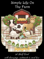 Simple Life on the Farm 3D Shelf Card Kit
