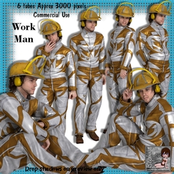 6 Work Men poser tubes