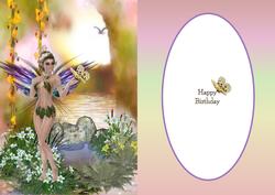 Butterfly Fairy Scene Insert